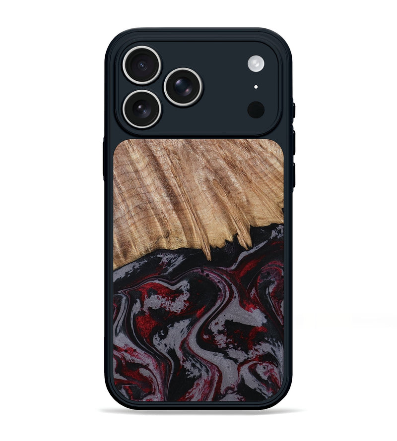 iPhone 17 Pro Max Wood Phone Case - Meyer (Red, 805282)