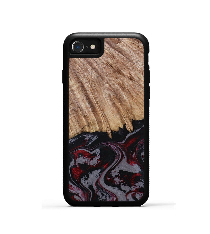 iPhone SE Wood Phone Case - Meyer (Red, 805282)