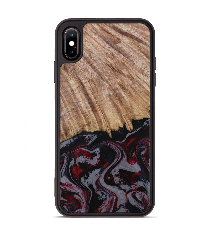 iPhone Xs Max Wood Phone Case - Meyer (Red, 805282)