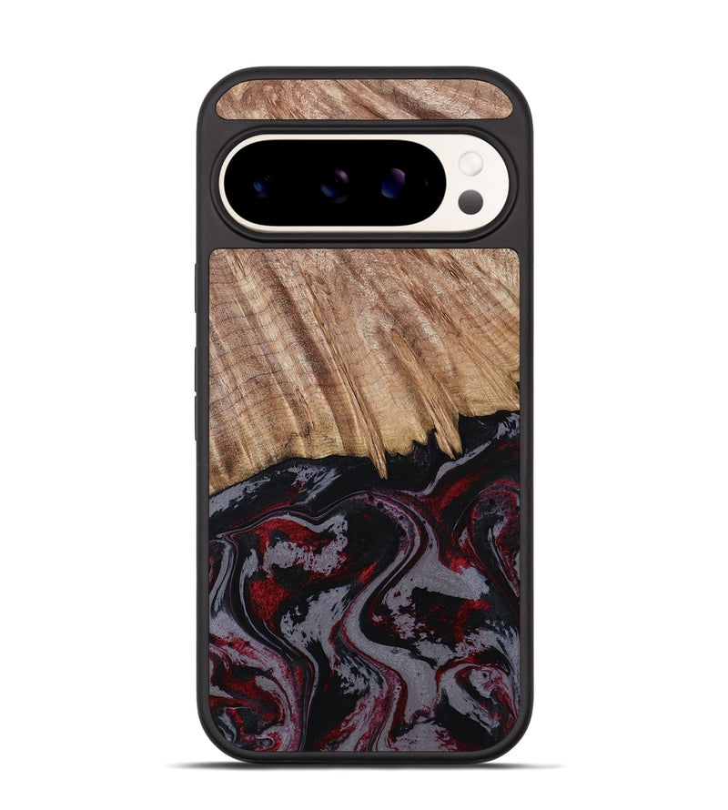 Pixel 9 Wood Phone Case - Meyer (Red, 805282)