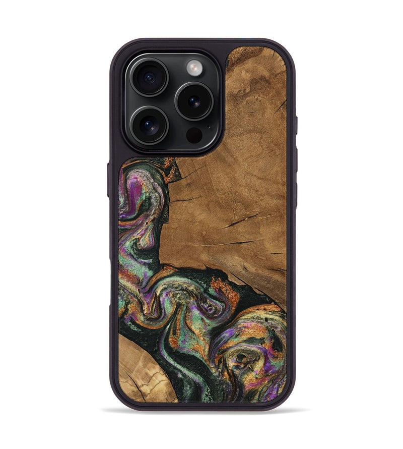iPhone 16 Pro Wood Phone Case - Briar (Green, 805293)