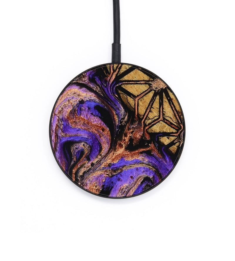 Circle Wood Wireless Charger - Laney (Pattern, 805304)