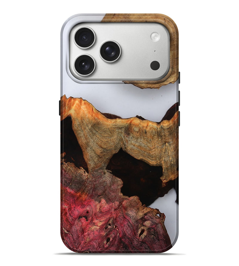 iPhone 17 Pro Max Wood Live Edge Phone Case - Dominik (Clear, 805375)
