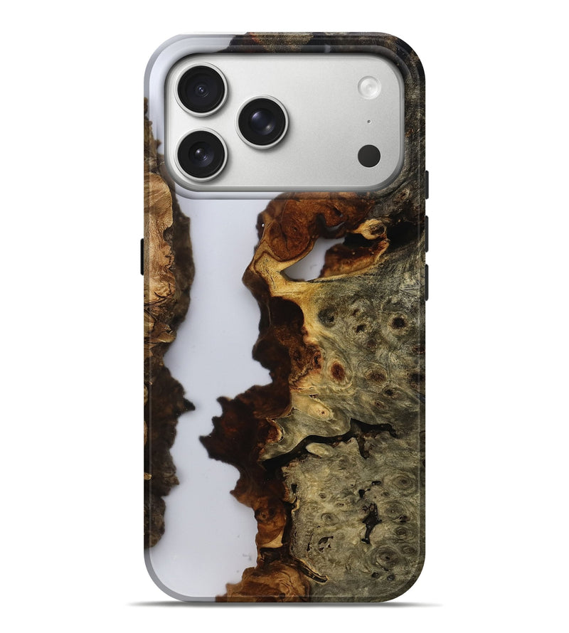 iPhone 17 Pro Max Wood Live Edge Phone Case - Maegan (Clear, 805390)