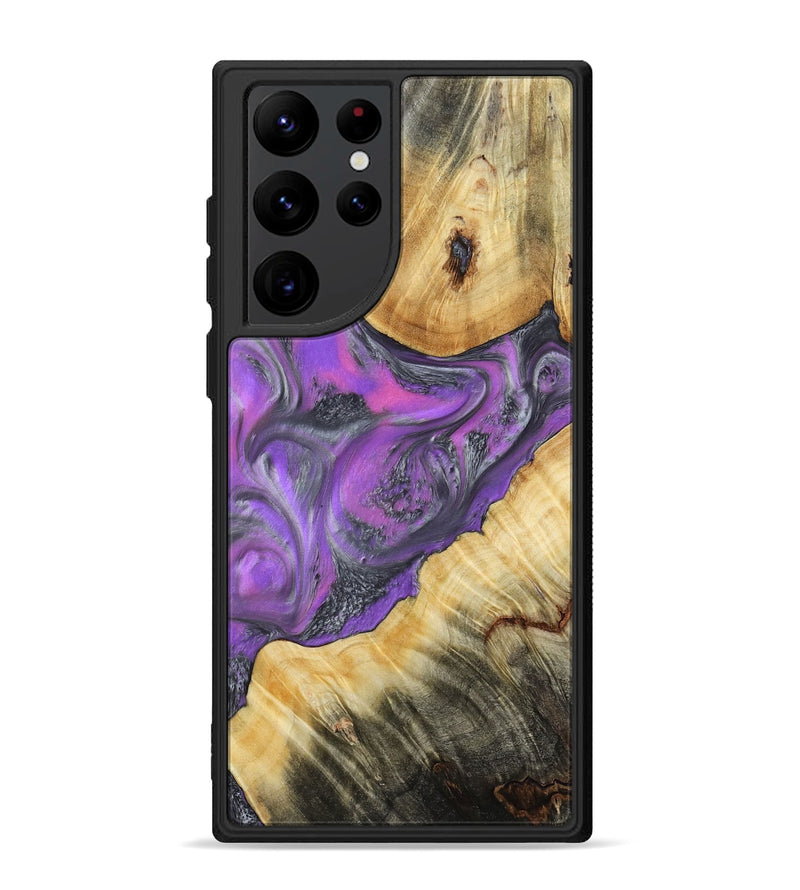 Galaxy S22 Ultra Wood Phone Case - Kayce (Purple, 805409)