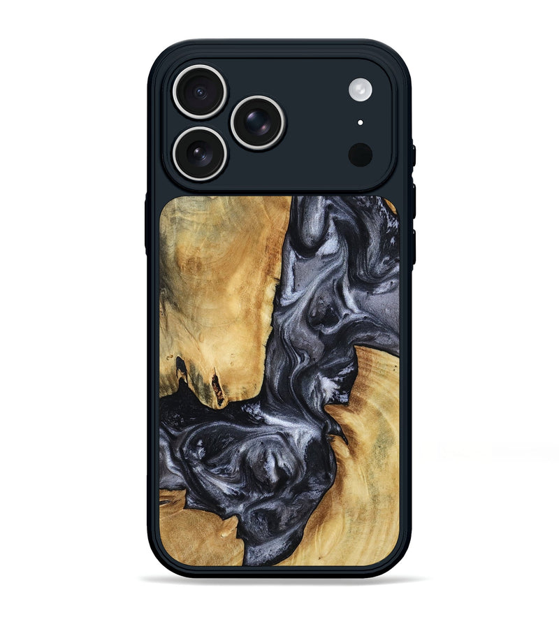iPhone 17 Pro Max Wood Phone Case - Piper (Black & White, 805411)