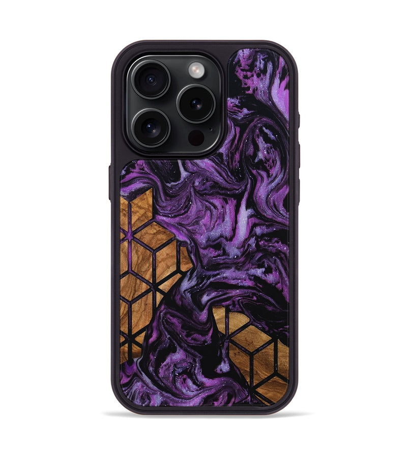 iPhone 15 Pro Wood Phone Case - Roselyn (Pattern, 805423)