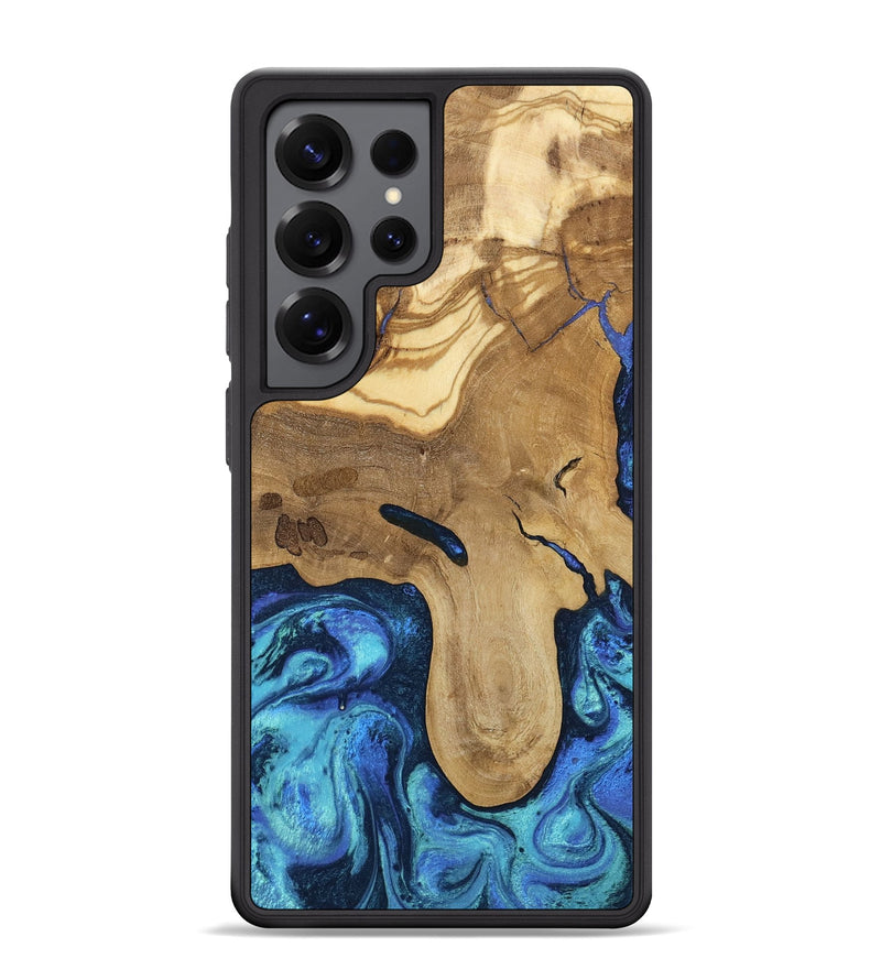 Galaxy S25 Ultra Wood Phone Case - Hadlee (Blue, 805480)