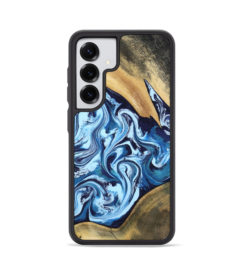 Galaxy S25 Wood Phone Case - Mae (Blue, 805481)