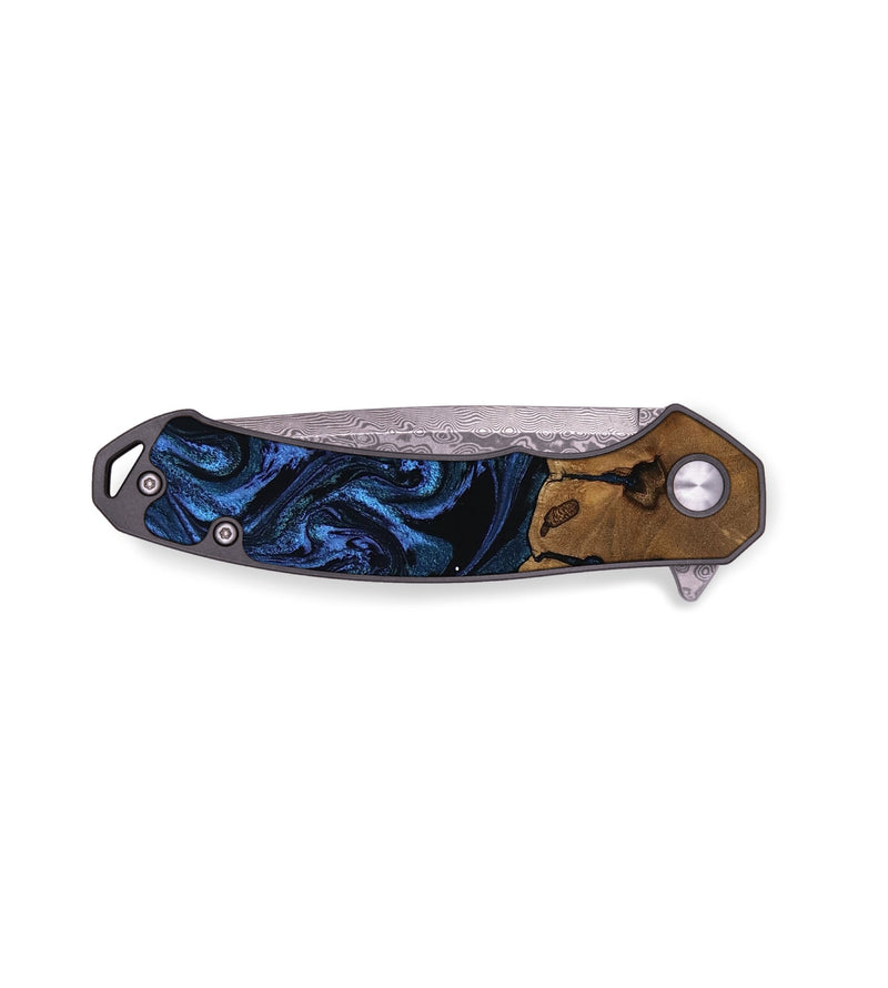 EDC Wood Pocket Knife - Drew (Blue, 805483)