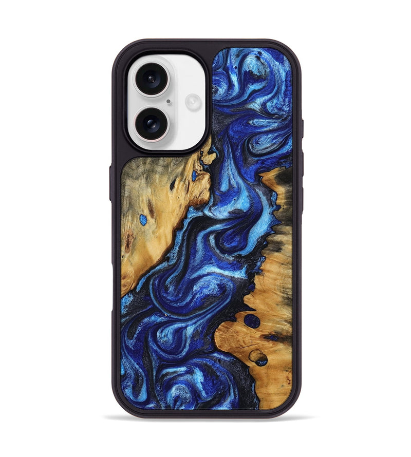 iPhone 17 Wood Phone Case - Roslyn (Blue, 805484)