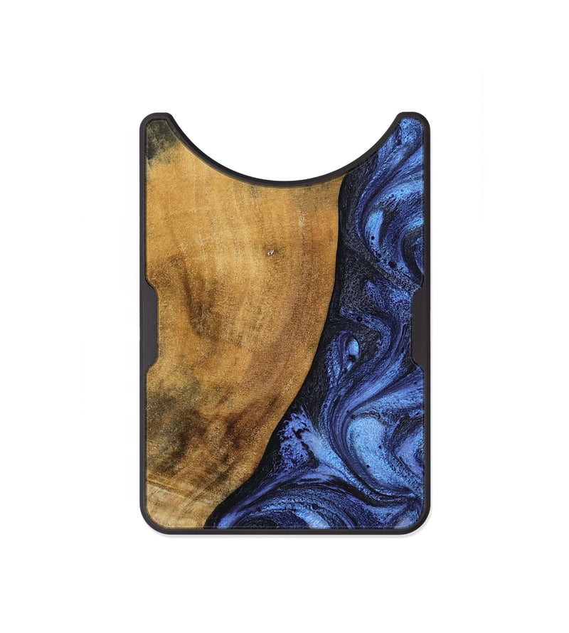 Alloy Wood Wallet - Naomi (Blue, 805486)