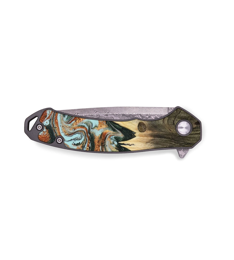 EDC Wood Pocket Knife - Paris (Green, 805489)