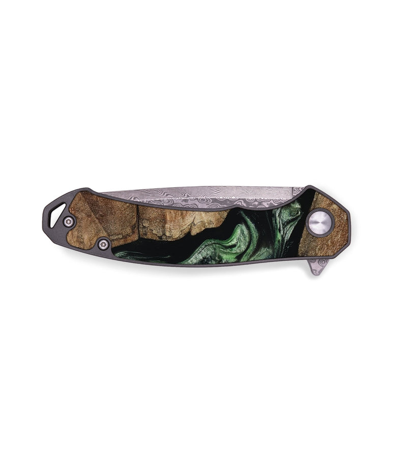 EDC Wood Pocket Knife - Damon (Green, 805490)