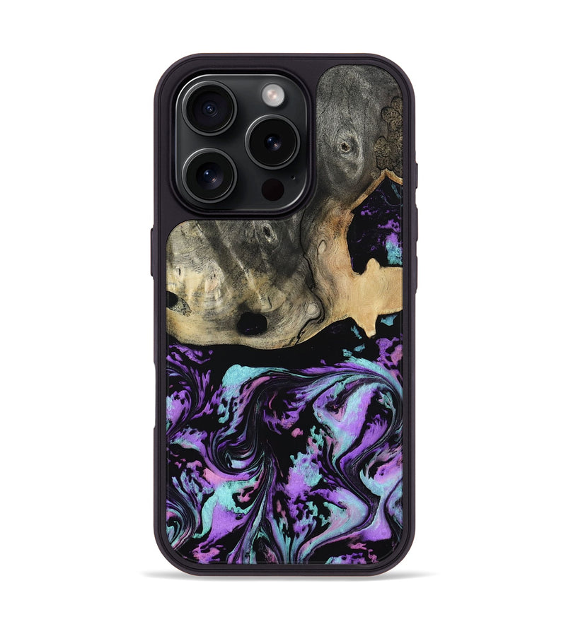 iPhone 16 Pro Wood Phone Case - Chaya (Purple, 805550)