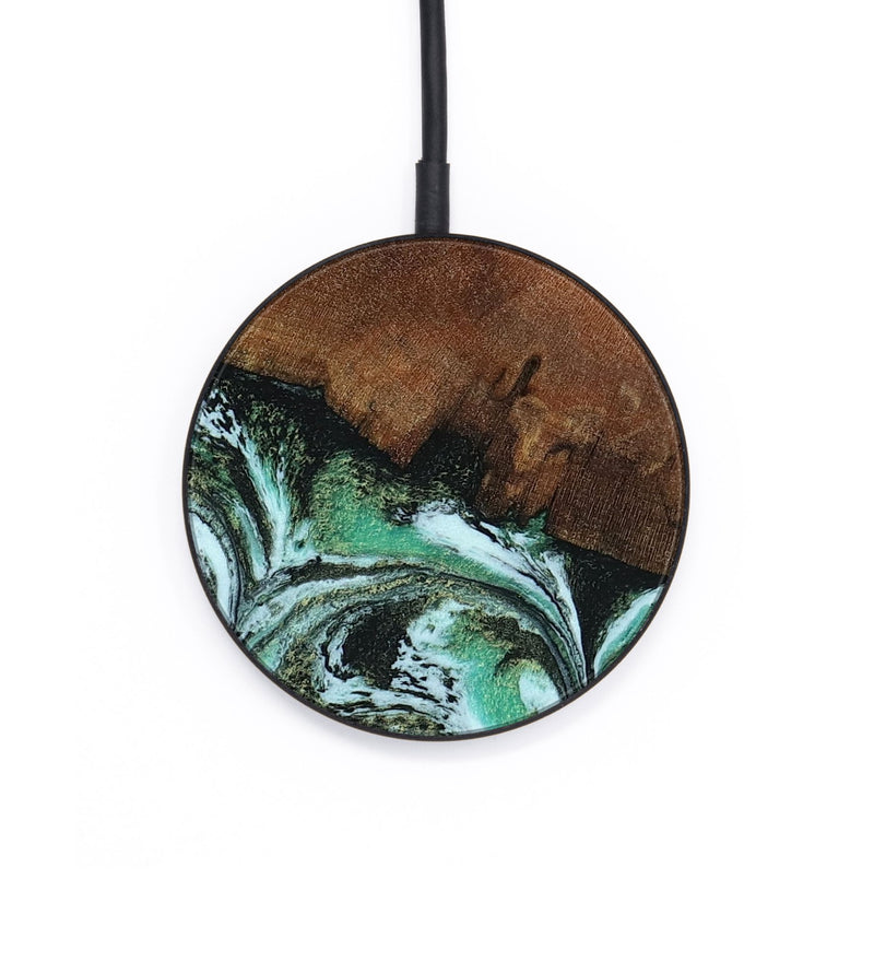 Circle Wood Wireless Charger - Rhodes (Green, 805561)