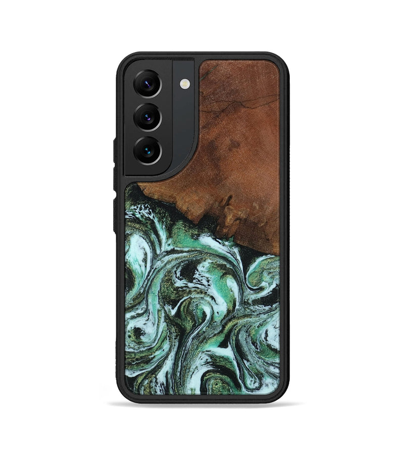 Galaxy S22 Wood Phone Case - Rhodes (Green, 805561)