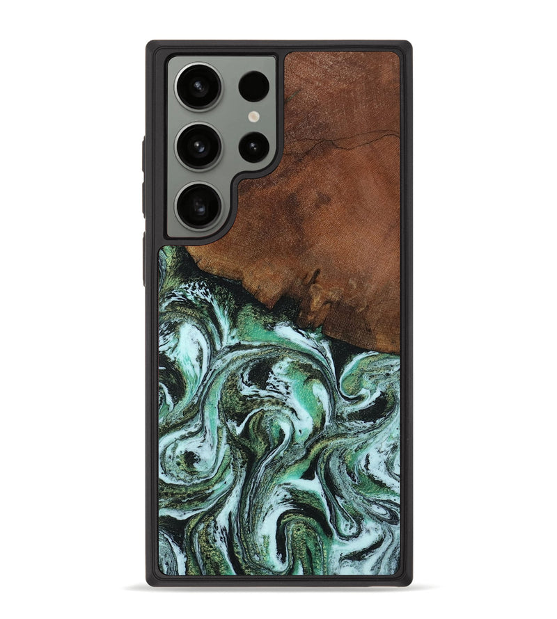 Galaxy S23 Ultra Wood Phone Case - Rhodes (Green, 805561)