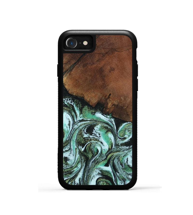iPhone SE Wood Phone Case - Rhodes (Green, 805561)