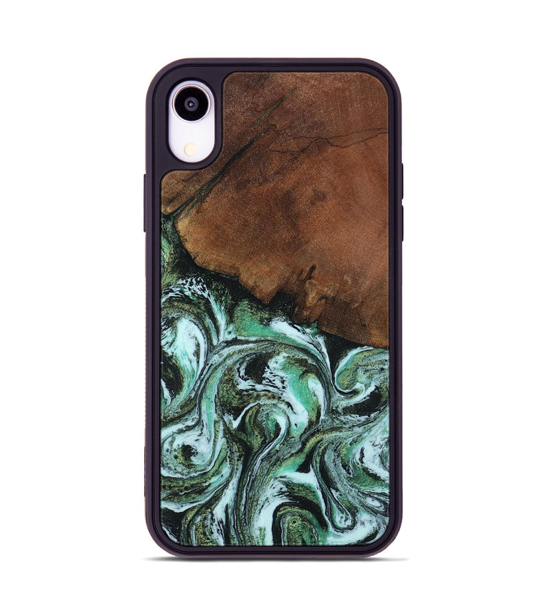 iPhone Xr Wood Phone Case - Rhodes (Green, 805561)