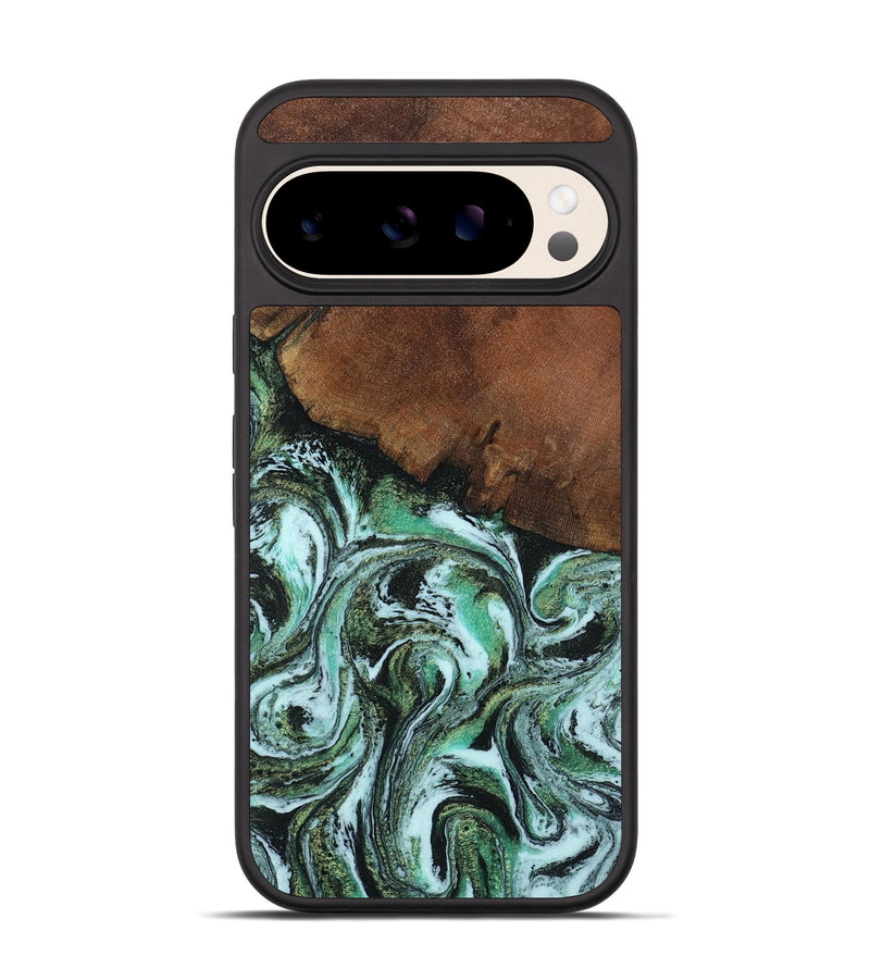 Pixel 10 Pro Wood Phone Case - Rhodes (Green, 805561)