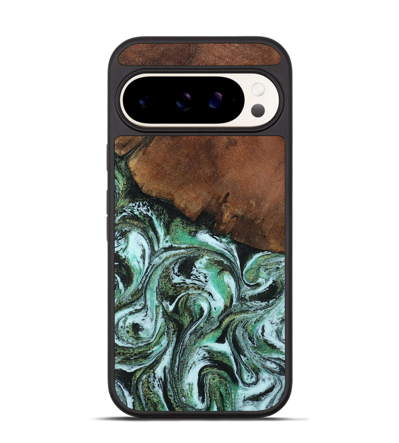 Pixel 9 Pro Wood Phone Case - Rhodes (Green, 805561)