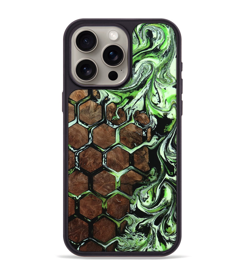 iPhone 15 Pro Max Wood Phone Case - Newt (Pattern, 805568)