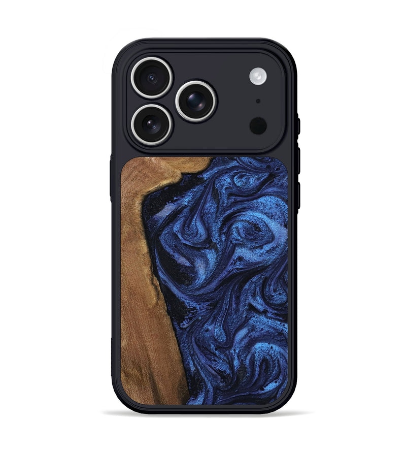 iPhone 17 Pro Wood Phone Case - Alene (Blue, 805597)