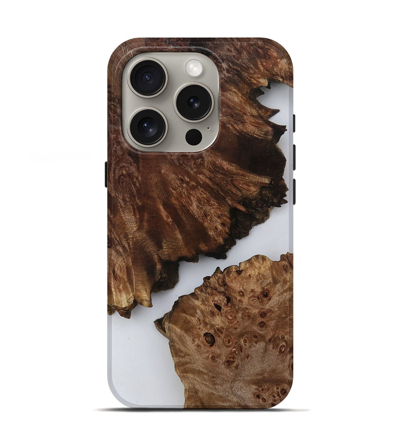 iPhone 16 Pro Wood Live Edge Phone Case - Liddie (Clear, 805639)