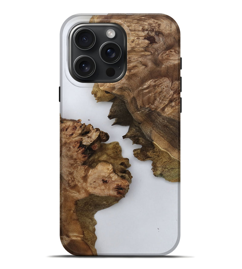 iPhone 16 Pro Max Wood Live Edge Phone Case - Solomon (Clear, 805640)
