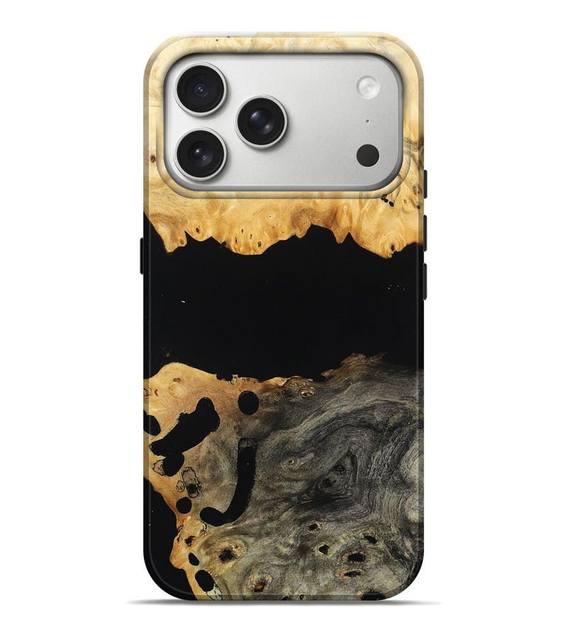 iPhone 17 Pro Max Wood Live Edge Phone Case - Raiden (Wood Burl, 805648)