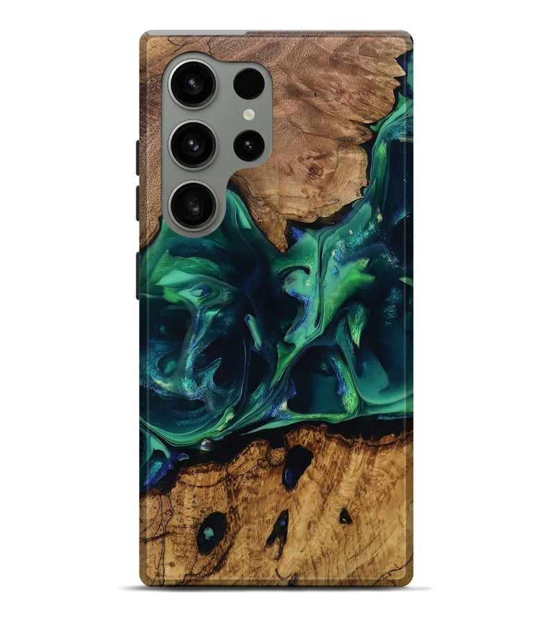Galaxy S24 Ultra Wood Live Edge Phone Case - Kenzie (Green, 805672)