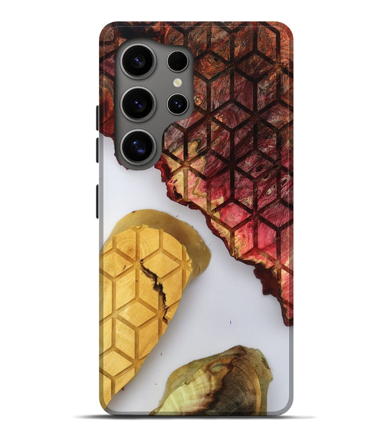 Galaxy S25 Ultra Wood Live Edge Phone Case - Manilla (Clear, 805673)