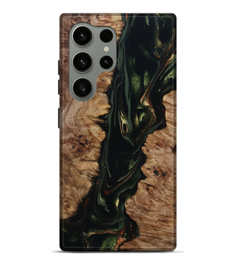 Galaxy S24 Ultra Wood Live Edge Phone Case - Keanu (Green, 805674)