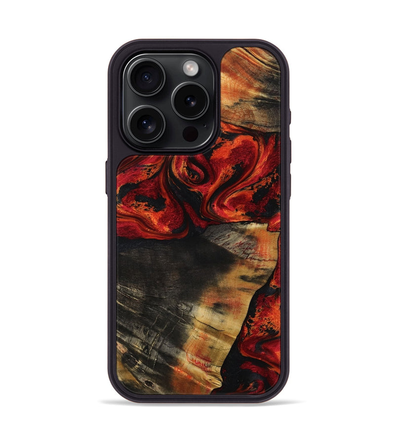 iPhone 15 Pro Wood Phone Case - Marlen (Red, 805765)
