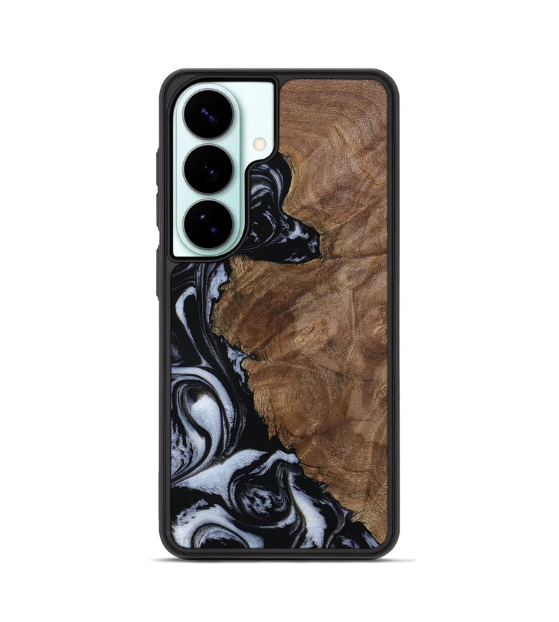 Galaxy S26 Wood Phone Case - Olivia (Black & White, 805777)