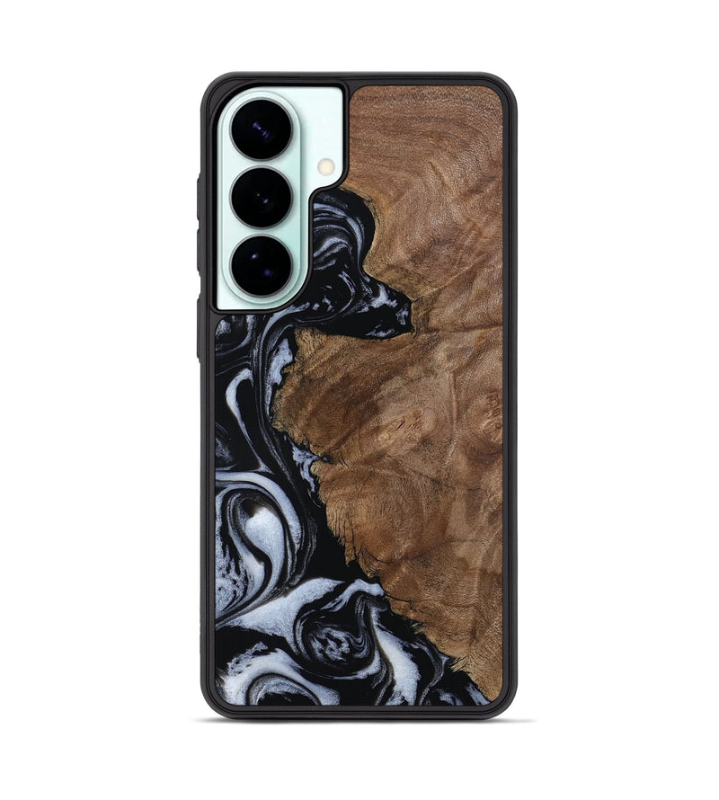 Galaxy S26 Plus Wood Phone Case - Olivia (Black & White, 805777)