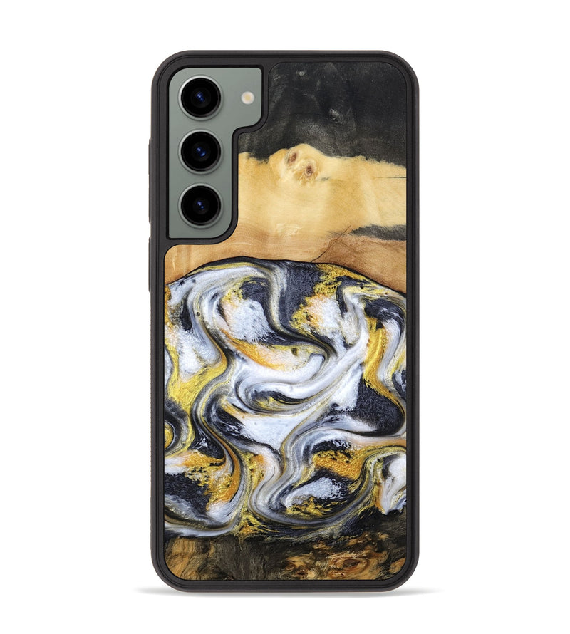 Galaxy S23 Plus Wood Phone Case - Cullen (Black & White, 805778)