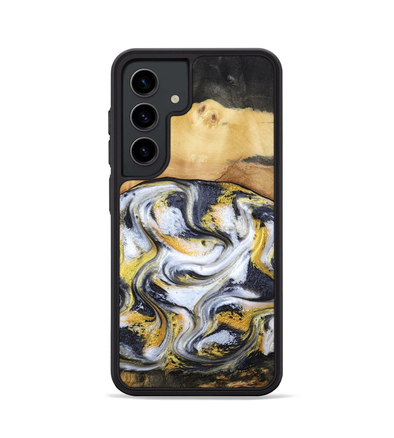 Galaxy S24 Wood Phone Case - Cullen (Black & White, 805778)