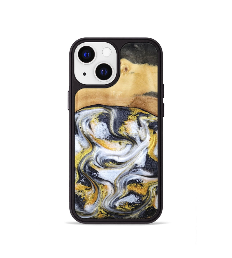 iPhone 13 mini Wood Phone Case - Cullen (Black & White, 805778)