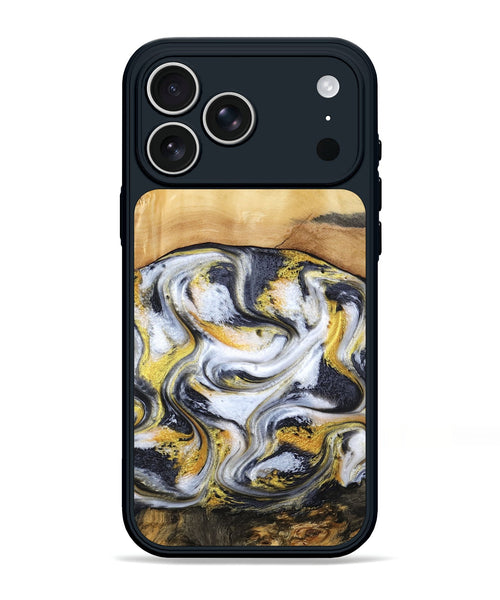 iPhone 17 Pro Max Wood Phone Case - Cullen (Black & White, 805778)