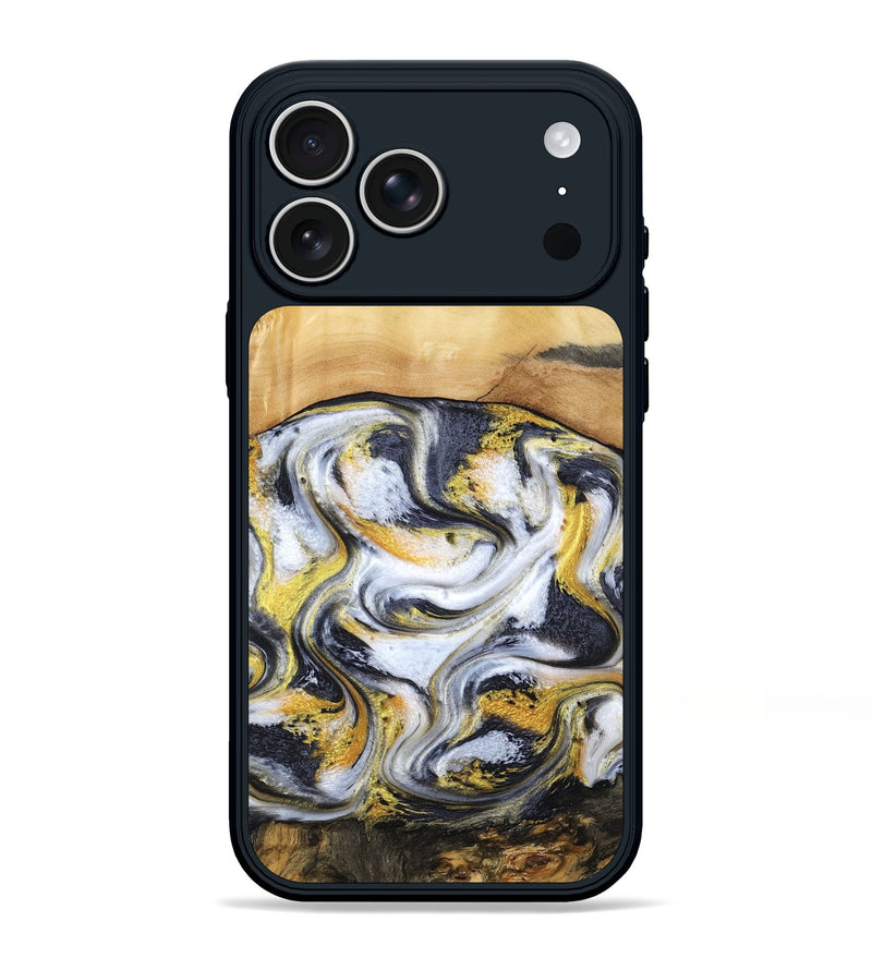 iPhone 17 Pro Max Wood Phone Case - Cullen (Black & White, 805778)
