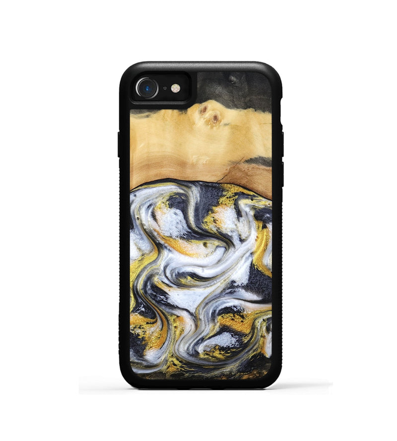 iPhone SE Wood Phone Case - Cullen (Black & White, 805778)