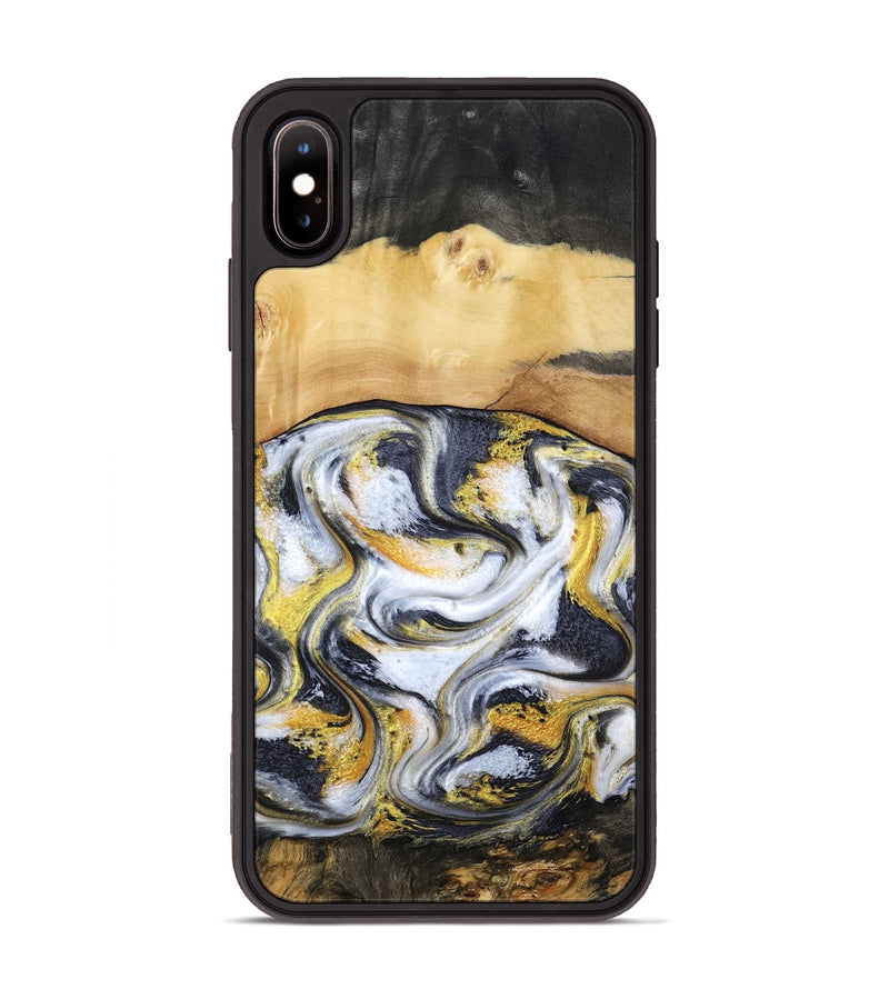 iPhone Xs Max Wood Phone Case - Cullen (Black & White, 805778)