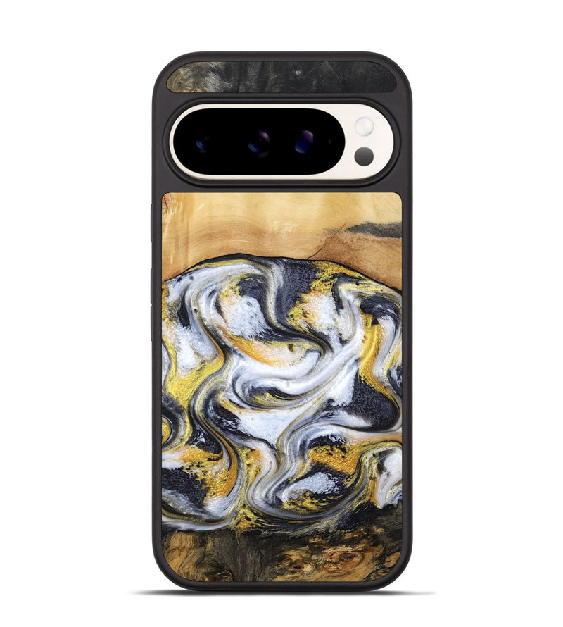Pixel 9 Wood Phone Case - Cullen (Black & White, 805778)