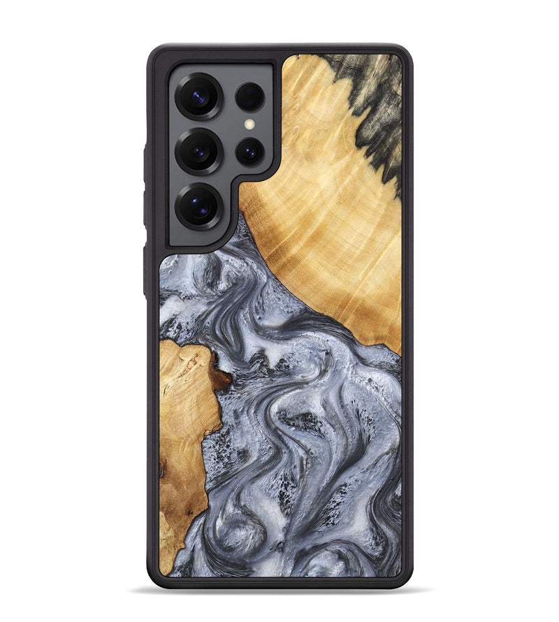 Galaxy S25 Ultra Wood Phone Case - Tarsha (Black & White, 805781)