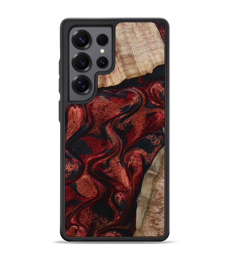 Galaxy S25 Ultra Wood Phone Case - Myrtice (Red, 805803)