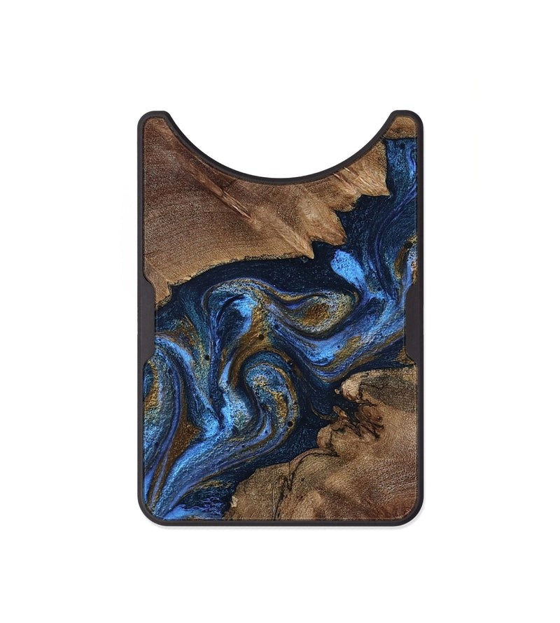 Alloy Wood Wallet - Lessie (Teal & Gold, 805818)
