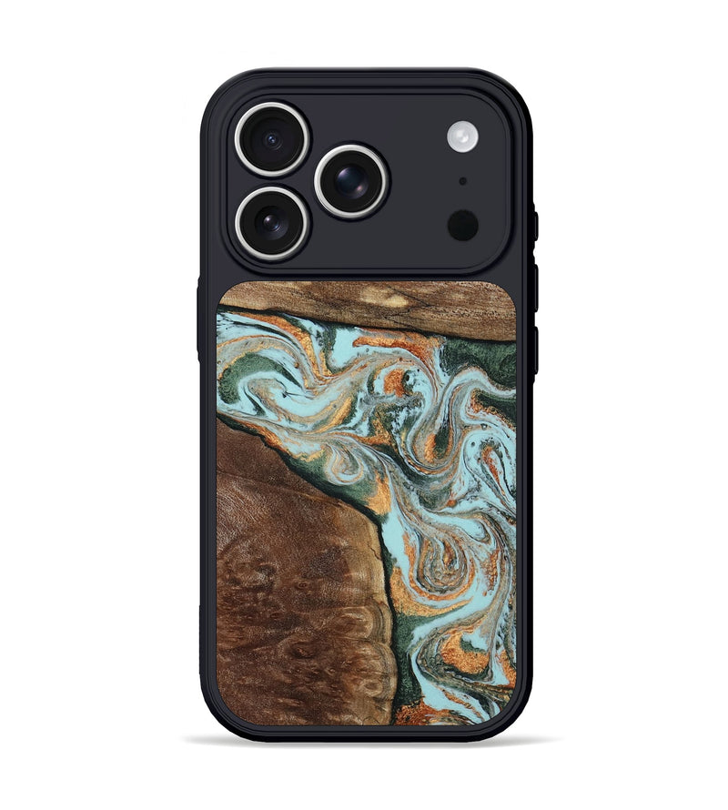 iPhone 17 Pro Wood Phone Case - Bill (Green, 805825)