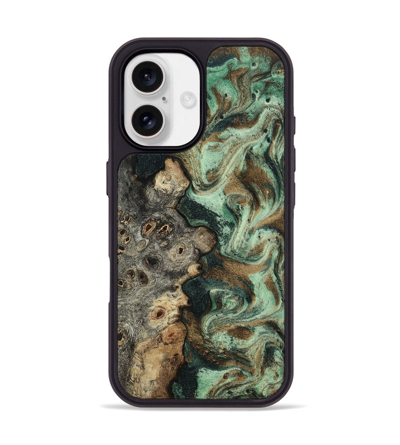 iPhone 17 Wood Phone Case - Sibyl (Green, 805847)